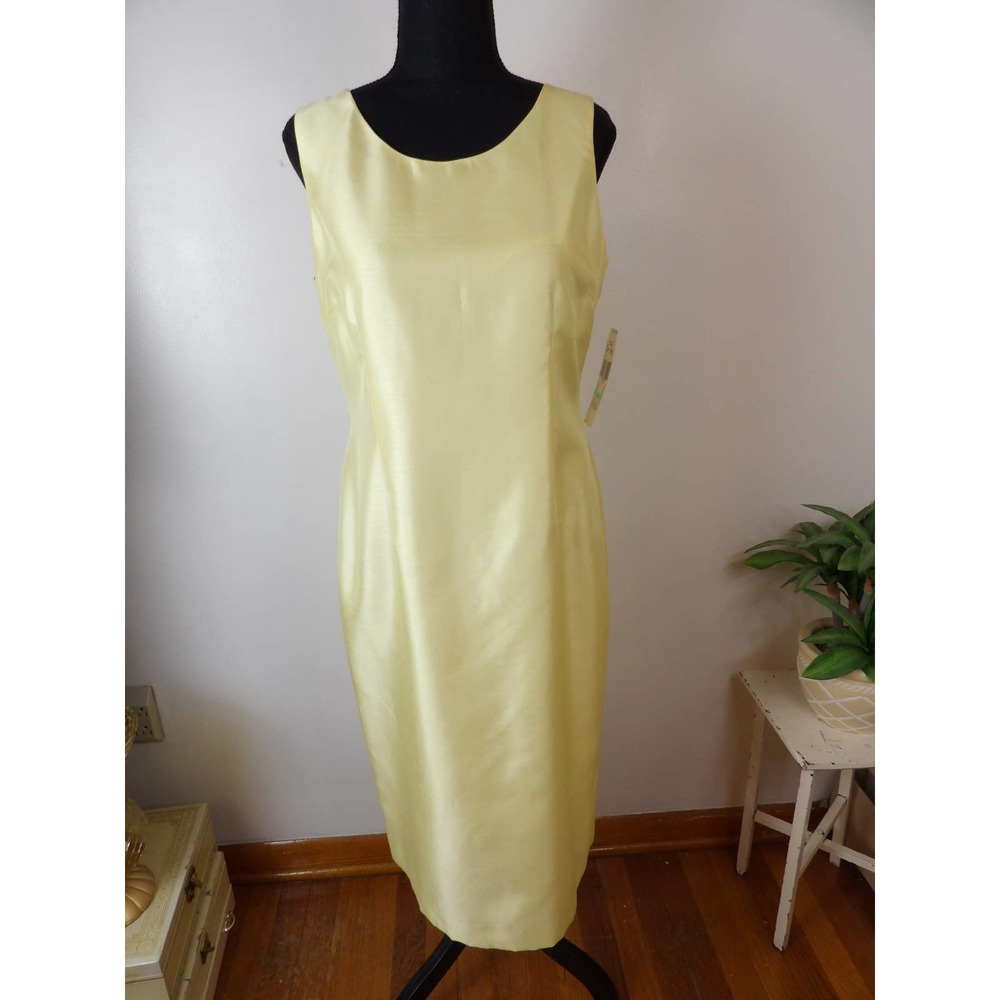 Vintage 80's/90's Classy Yellow Two-Piece Dress Suit / Nwt - Picture 15 of 16